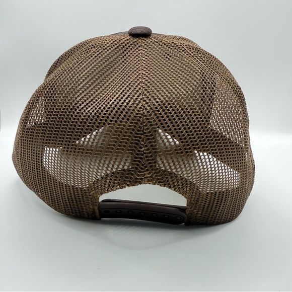 Runs Deep Tactical Coyote Tan Camo Trucker Cap with American - Picture 5 of 7